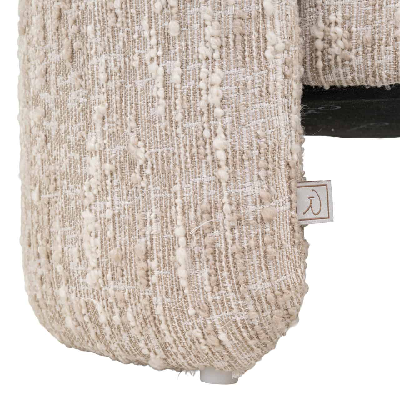 Pufs Cupid Richmond Interiors 51/43/47 cm beige angora with storage