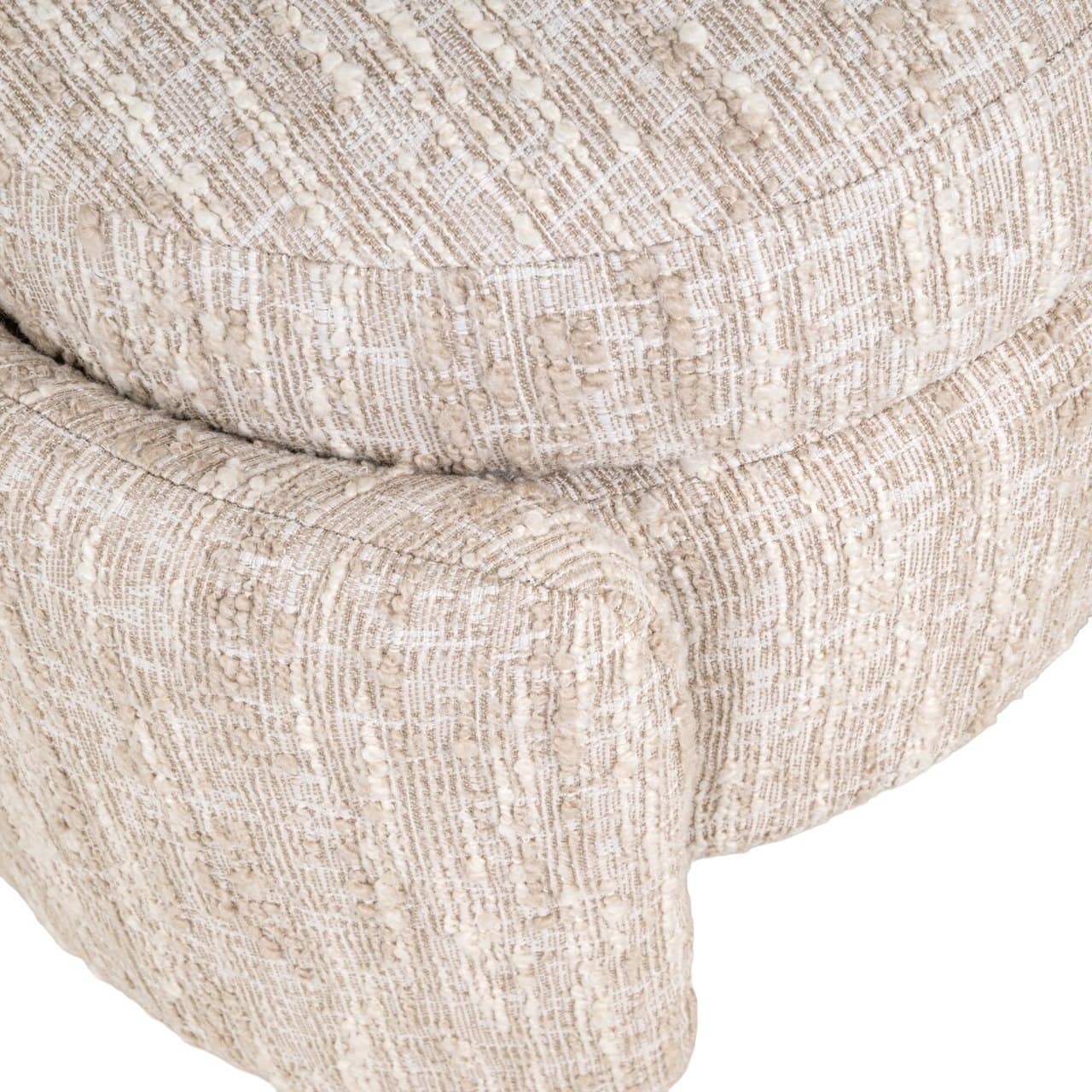 Pufs Cupid Richmond Interiors 51/43/47 cm beige angora with storage