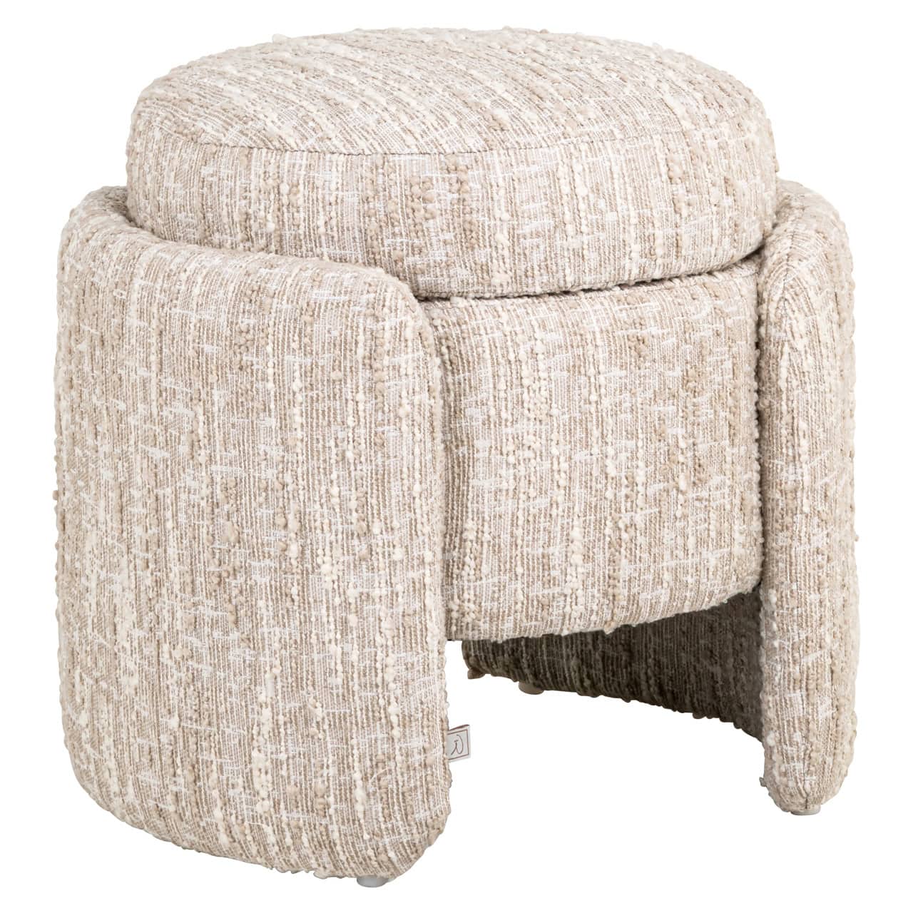 Pufs Cupid Richmond Interiors 51/43/47 cm beige angora with storage