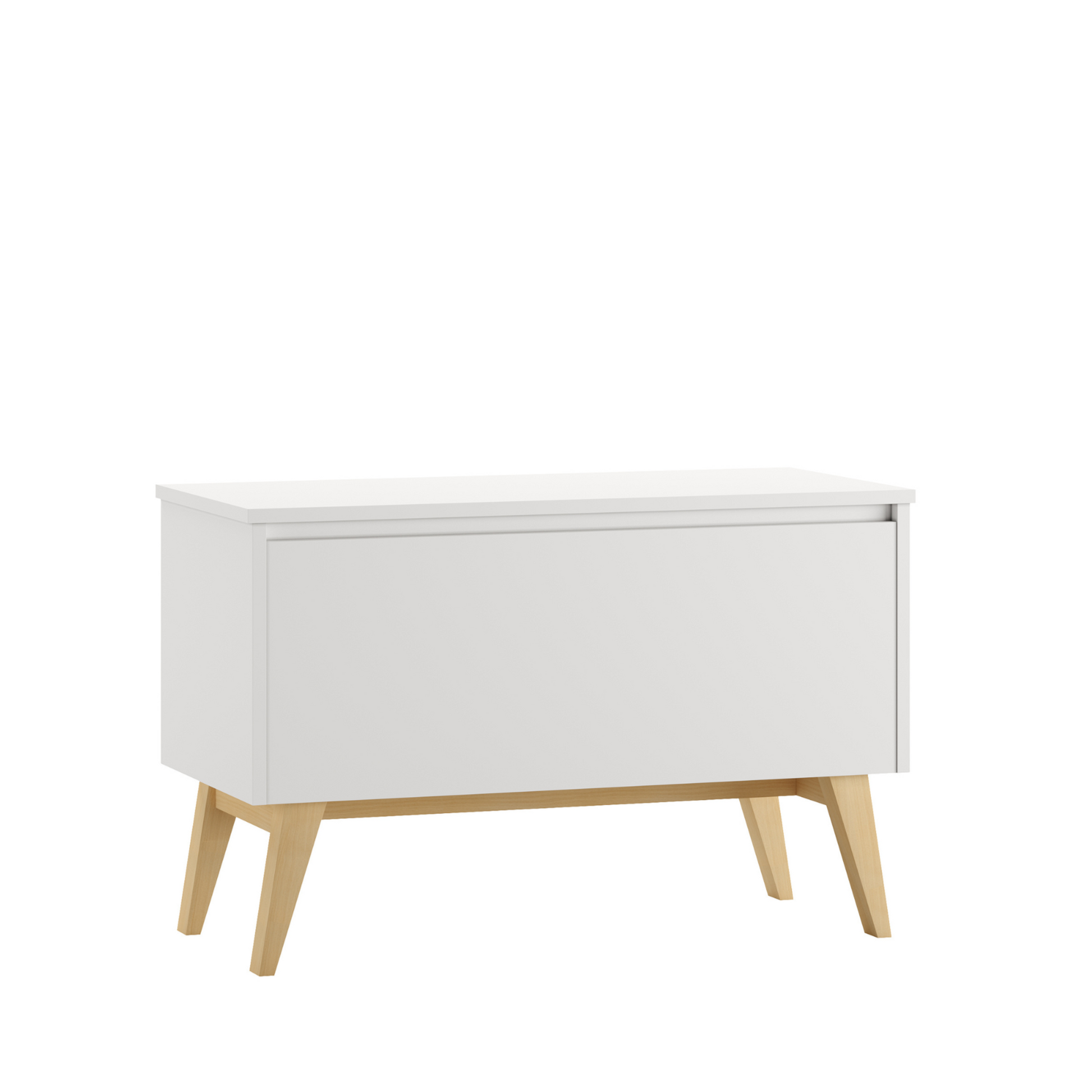 Rotaļlietu lāde AIVA 97/48/58 cm balts - N1 Home