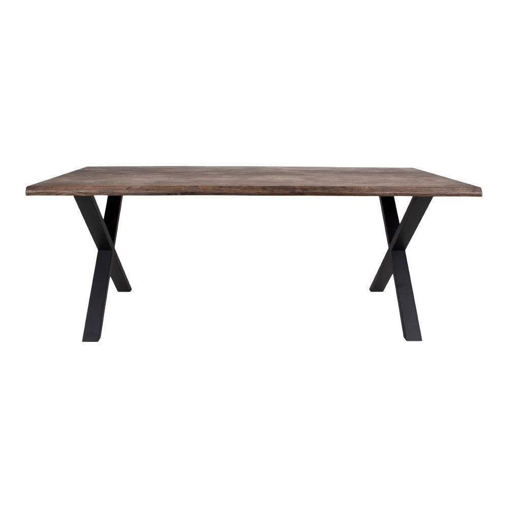 Ēdamgalda komplekts Tulans 95/200/75 cm smoked/Off-white