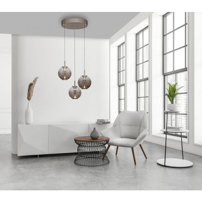 Piekaramā lampa PURE E-Infinity 50/240/50 cm bronza