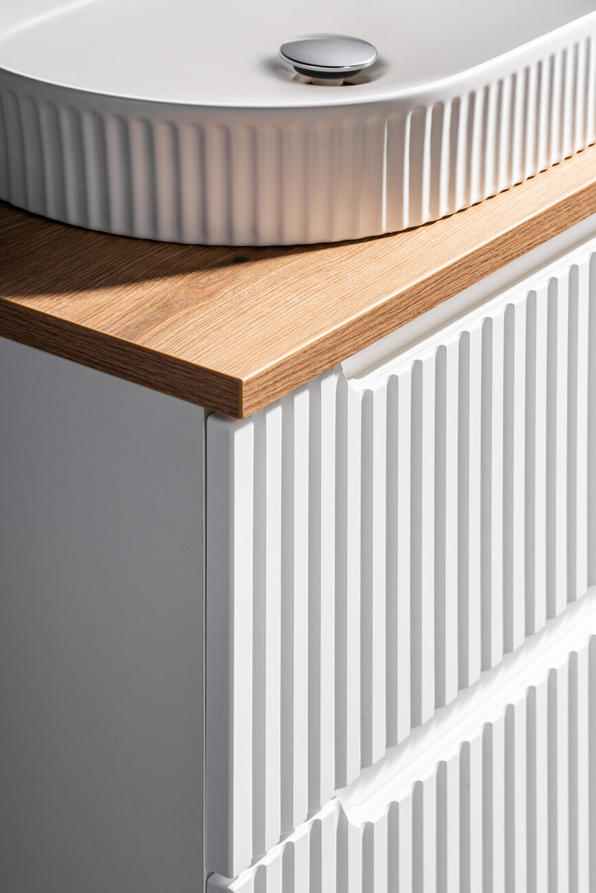 Vannas istabas izlietnes skapīs Noa 50; 60; 80/57/39 cm balts - N1 Home