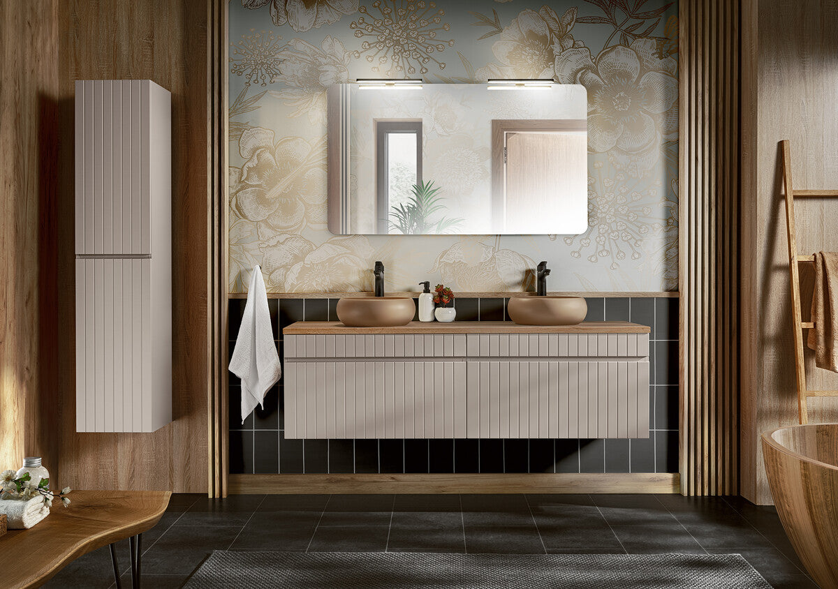 Vannas istabas  skapīs Icon 35/160/33 cm kašmirs - N1 Home