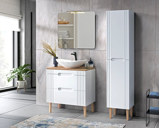 Vannas istabas mēbeļu komplekts Fija N balts - N1 Home