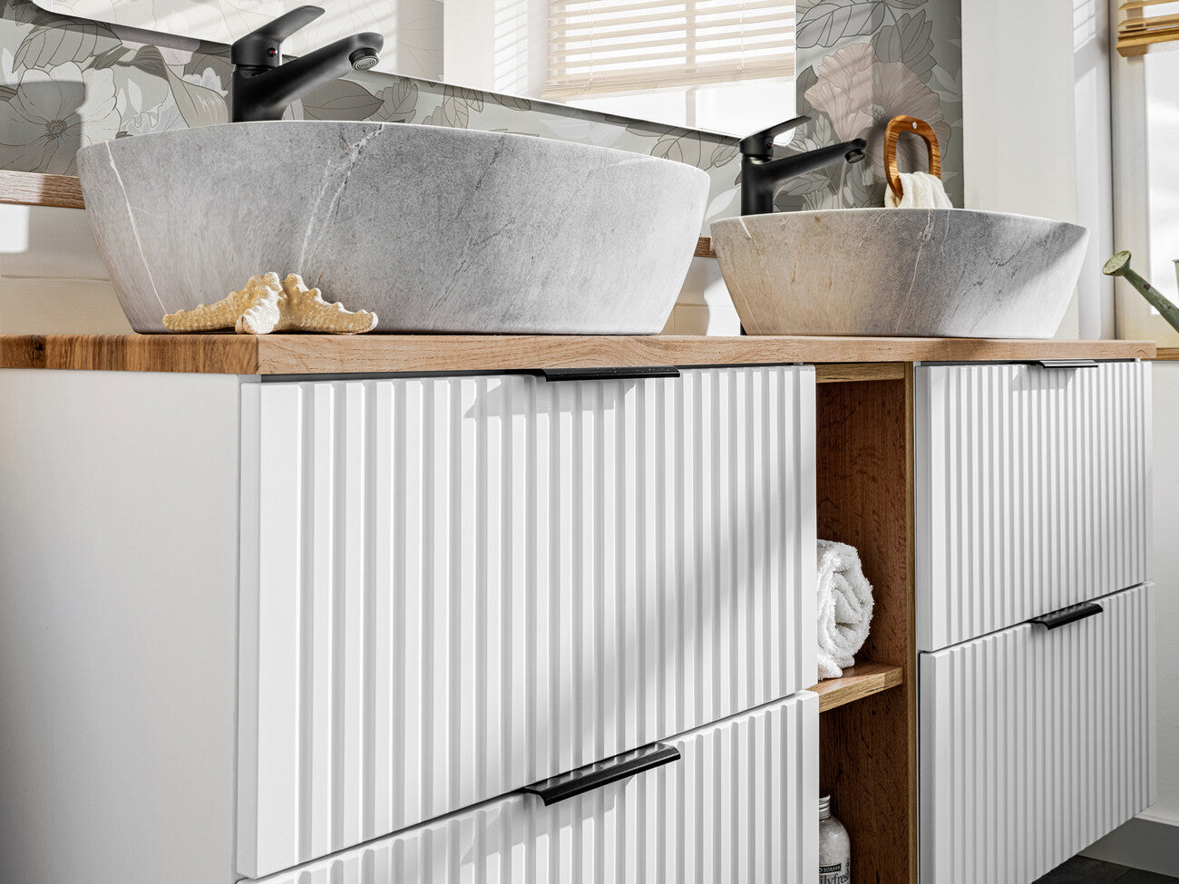 Vannas istabas mēbeļu komplekts Ade HY 120 cm balts - N1 Home