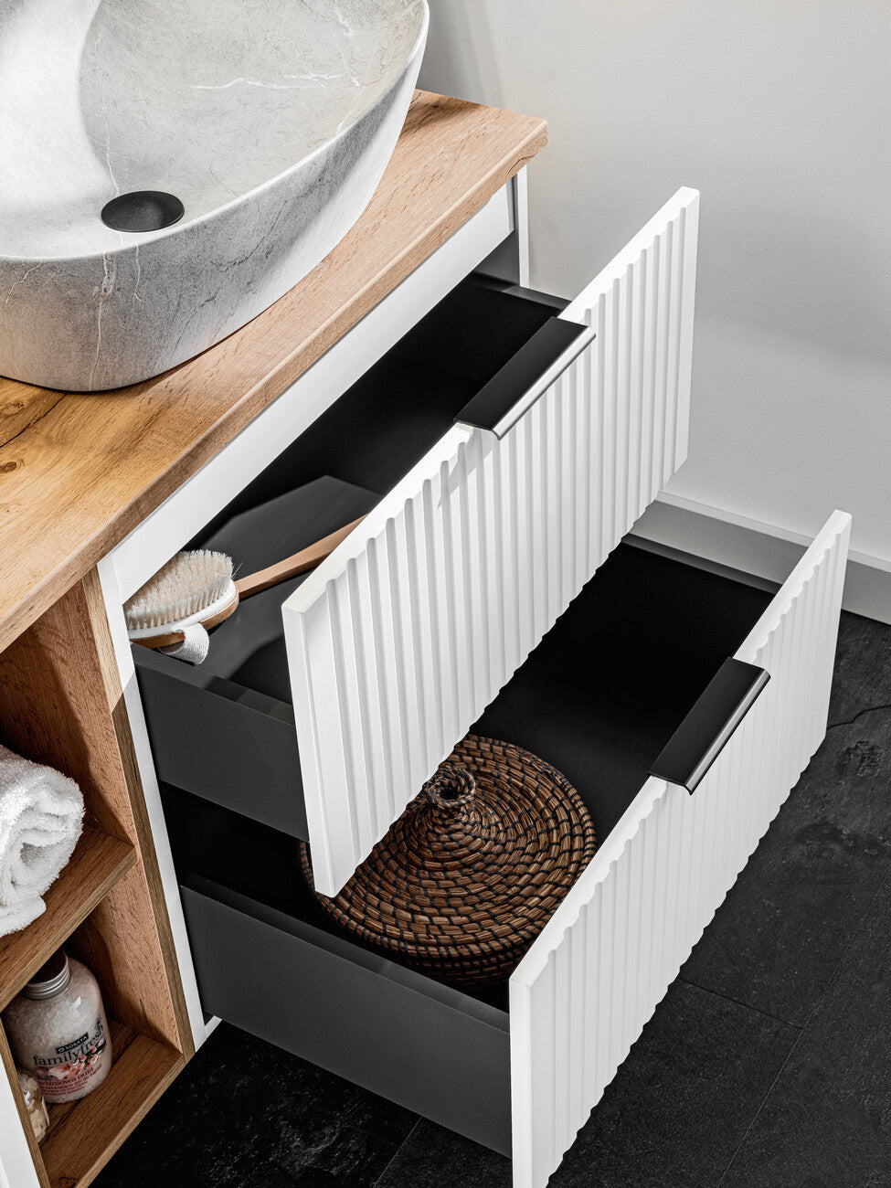 Vannas istabas mēbeļu komplekts Ade 60 cm TF balts - N1 Home