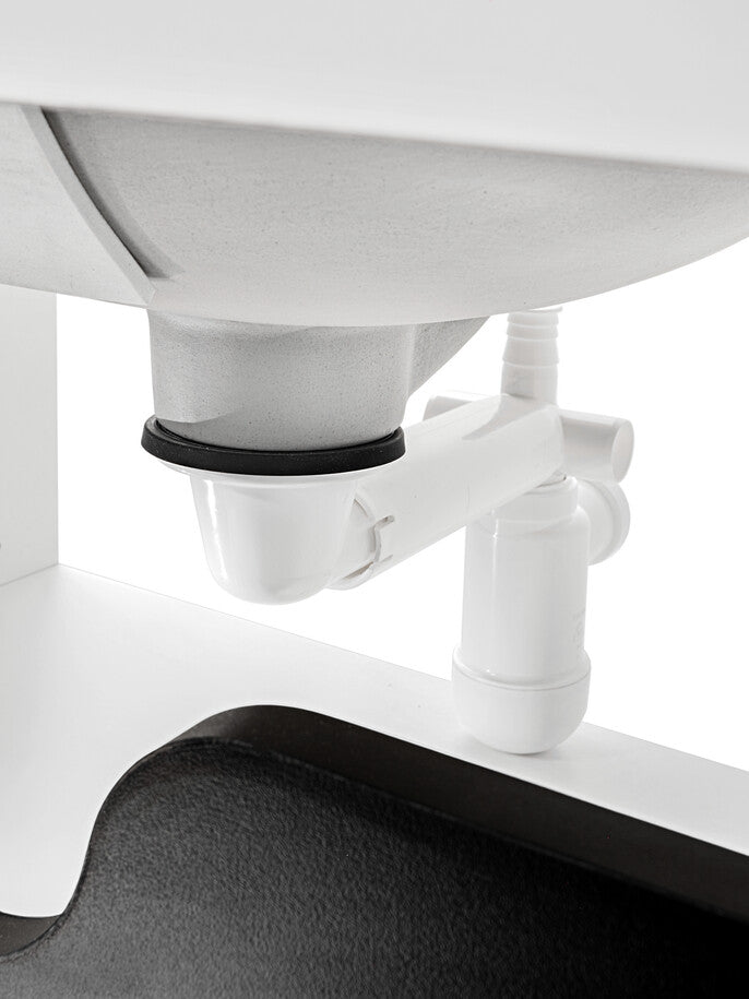 Vannas istabas mēbeļu komplekts Baili P balts - N1 Home