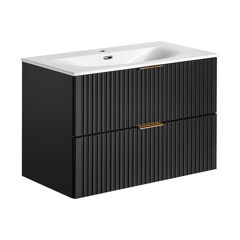 Vannas istabas mēbeļu komplekts Ade DR 80 cm melns - N1 Home