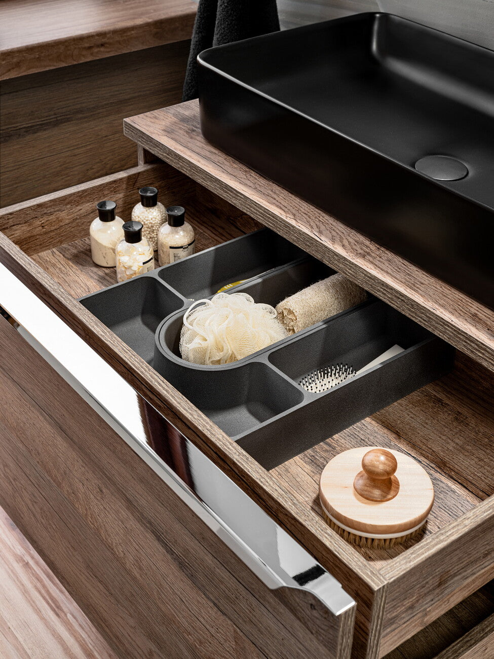 Vannas istaba izlietnes skapīs Sant 60; 80/46/45.6 cm vintaž ozols - N1 Home