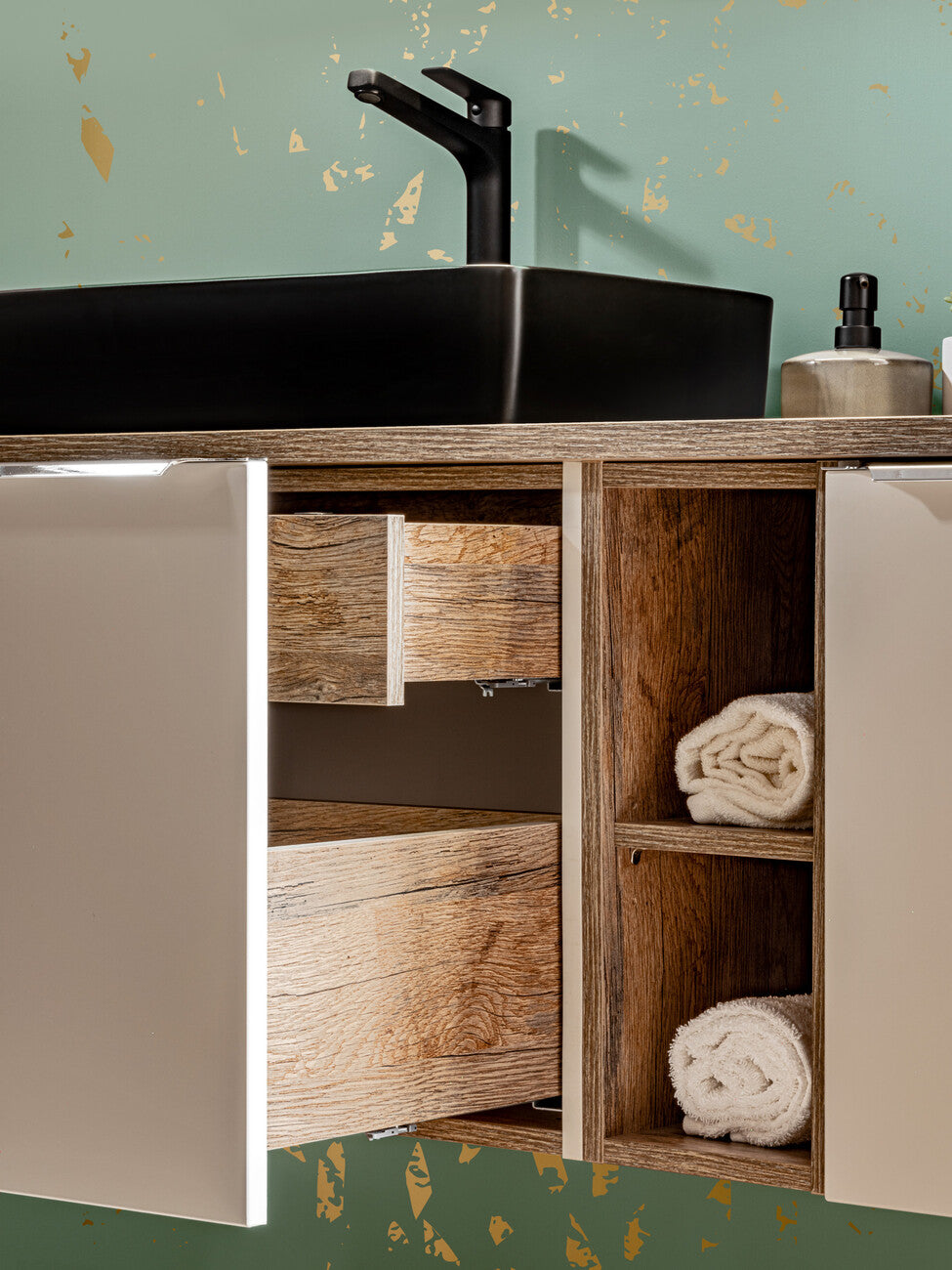 Vannas istaba izlietnes skapīs Sant 60; 80/46/45.6 cm taupe - N1 Home