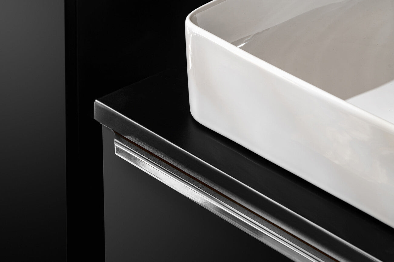 Vannas istaba izlietnes skapīs Sant 60; 80/46/45.6 cm melns - N1 Home