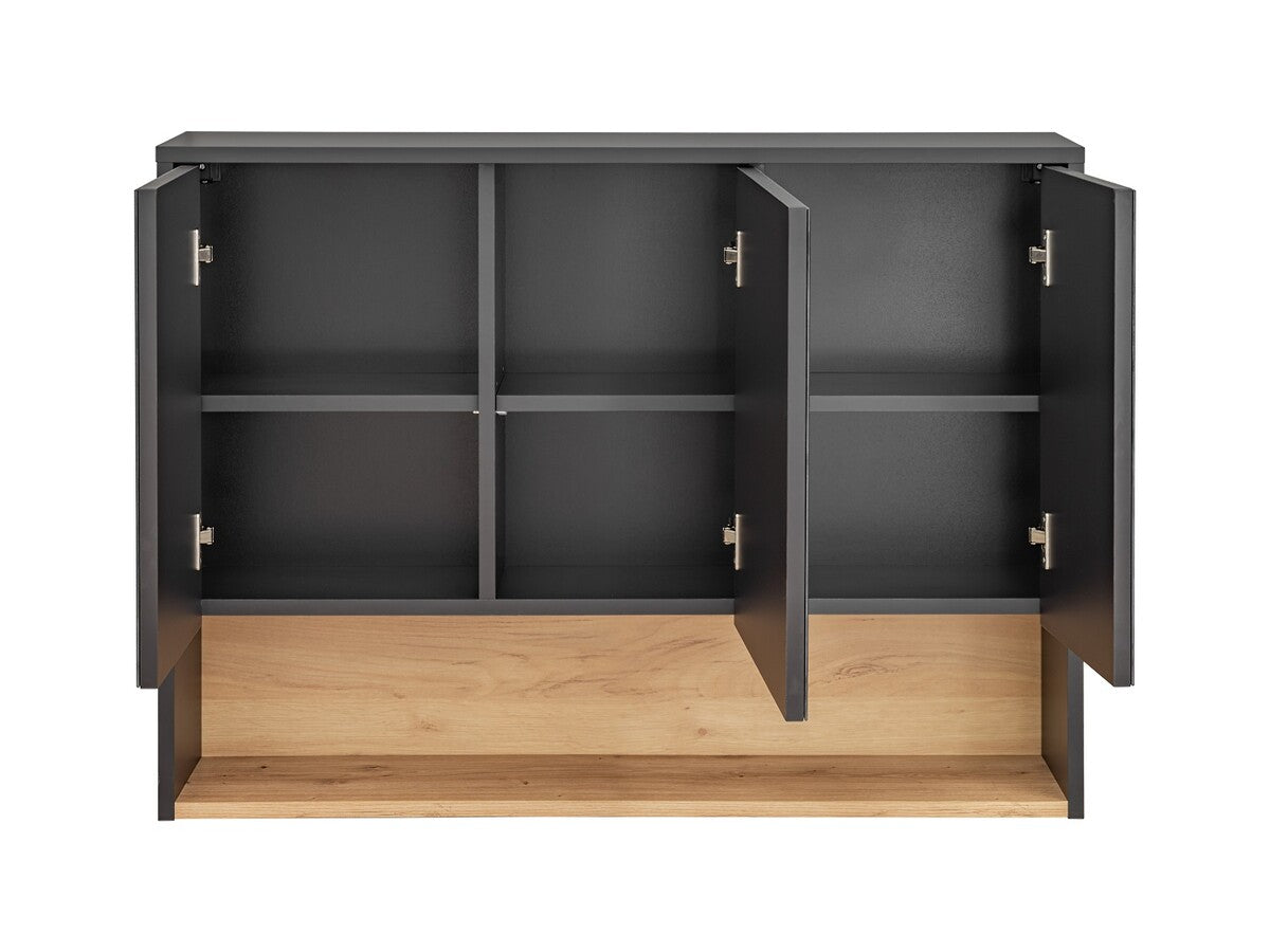 Vannas istabas skapīs ar spogulis Boro 60; 100; 120/75/25 cm grafīts - N1 Home