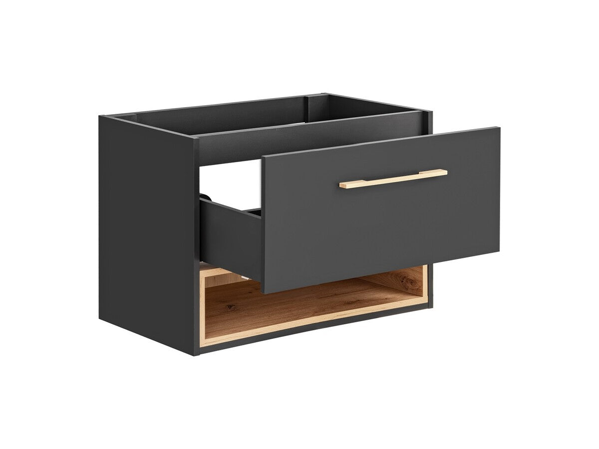 Vannas istabas izlietnes skapīs Boro 60; 80; 120/57/46 cm grafīts - N1 Home