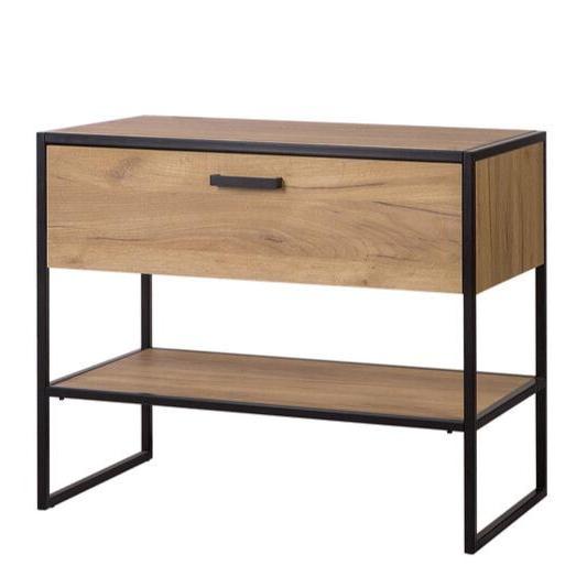 Vannas istabas izlietne skapīs Brook 90/75/60cm zelta ozols - N1 Home