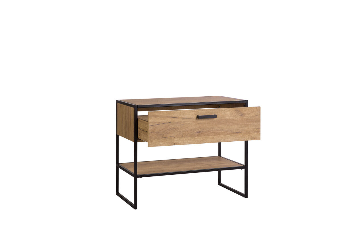 Vannas istabas izlietne skapīs Brook 90/75/60cm zelta ozols - N1 Home