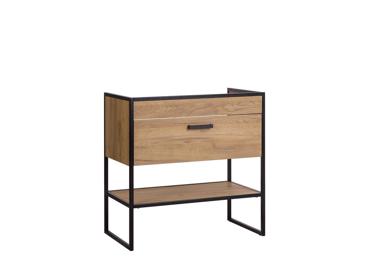 Vannas istabas izlietne skapīs Brook 60; 80/ 82/46 cm zelta ozols - N1 Home