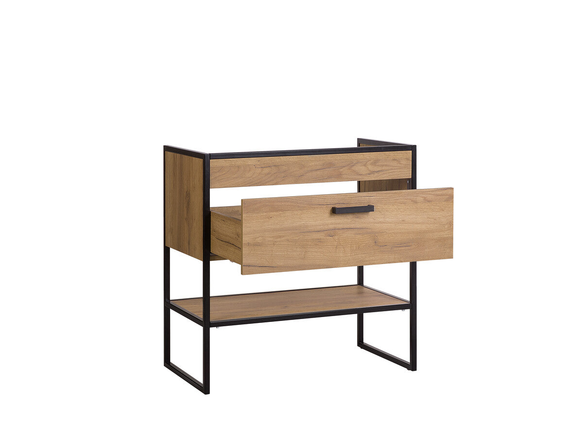 Vannas istabas izlietne skapīs Brook 60; 80/ 82/46 cm zelta ozols - N1 Home