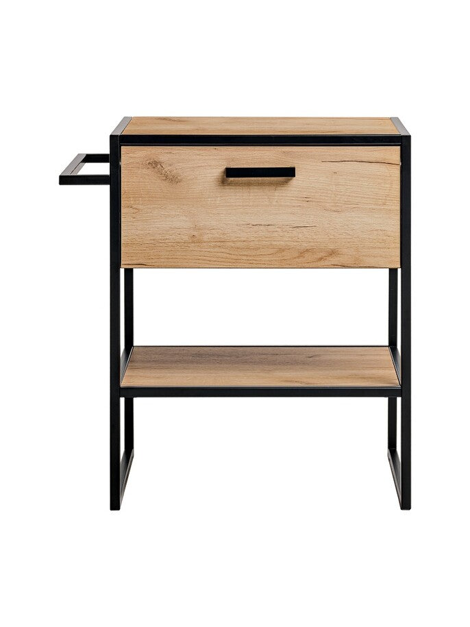 Vannas istabas izlietne skapīs Brook 70/75/50 cm zelta ozols - N1 Home