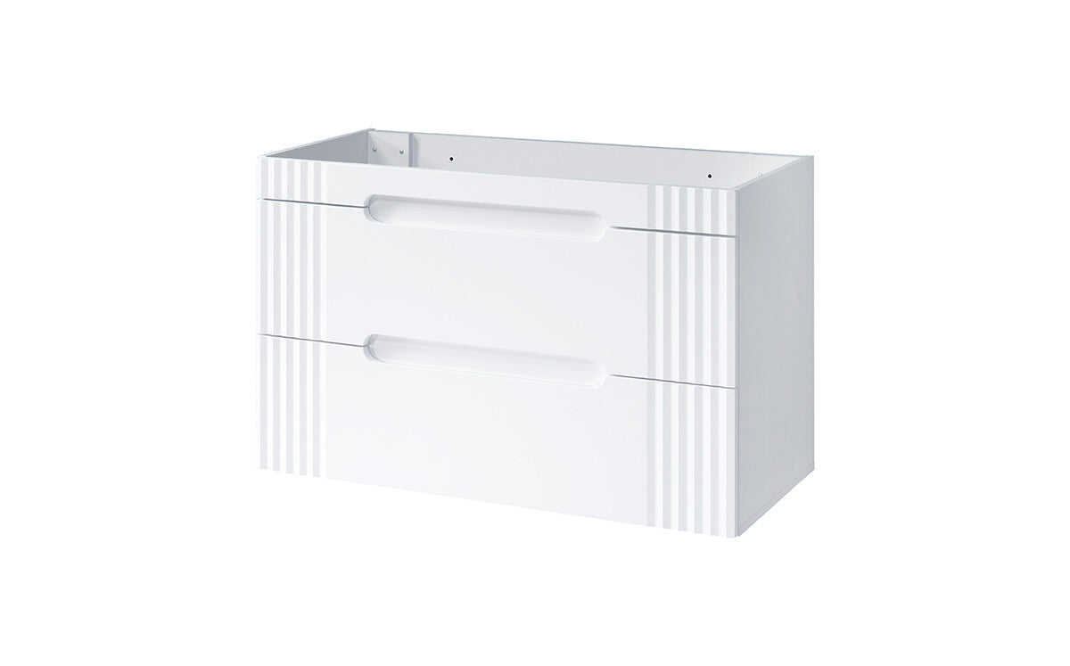 Vannas istabas mēbeļu komplekts ar spogulis Fija C balts - N1 Home