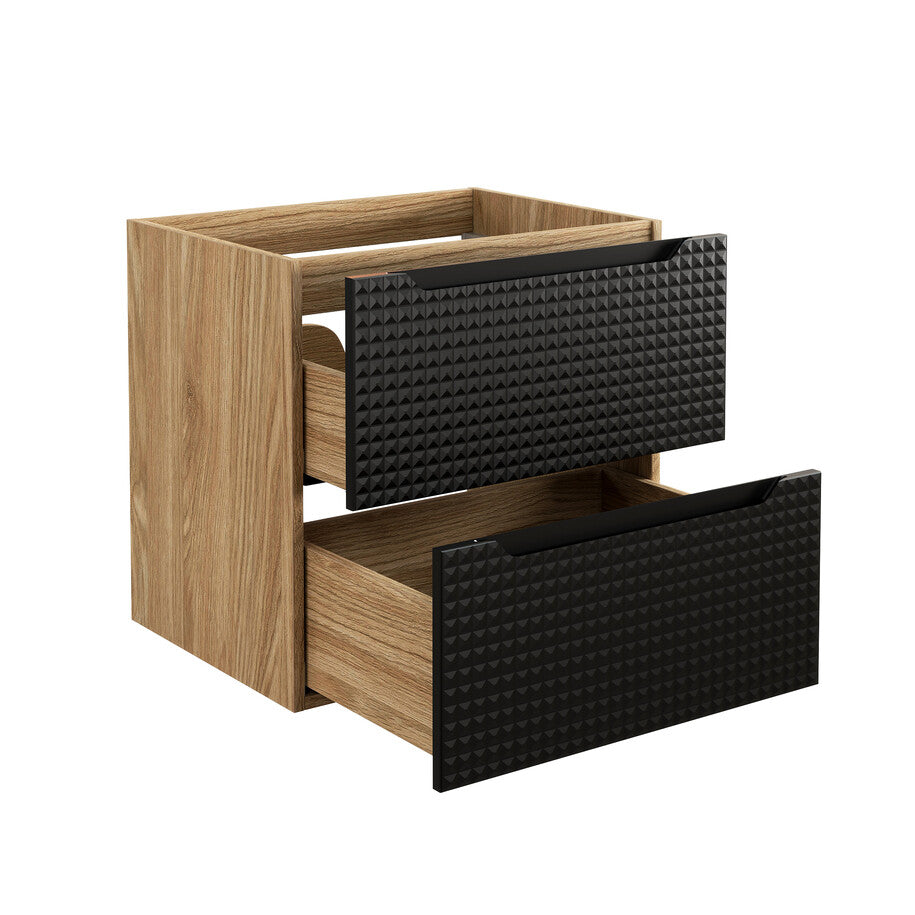 Vannas istabas mēbeļu komplekts Lukso SA 60 cm melns - N1 Home