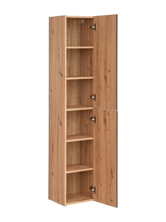 Vannas istabas skapīs Mado 35/170/30 cm grafīts - N1 Home