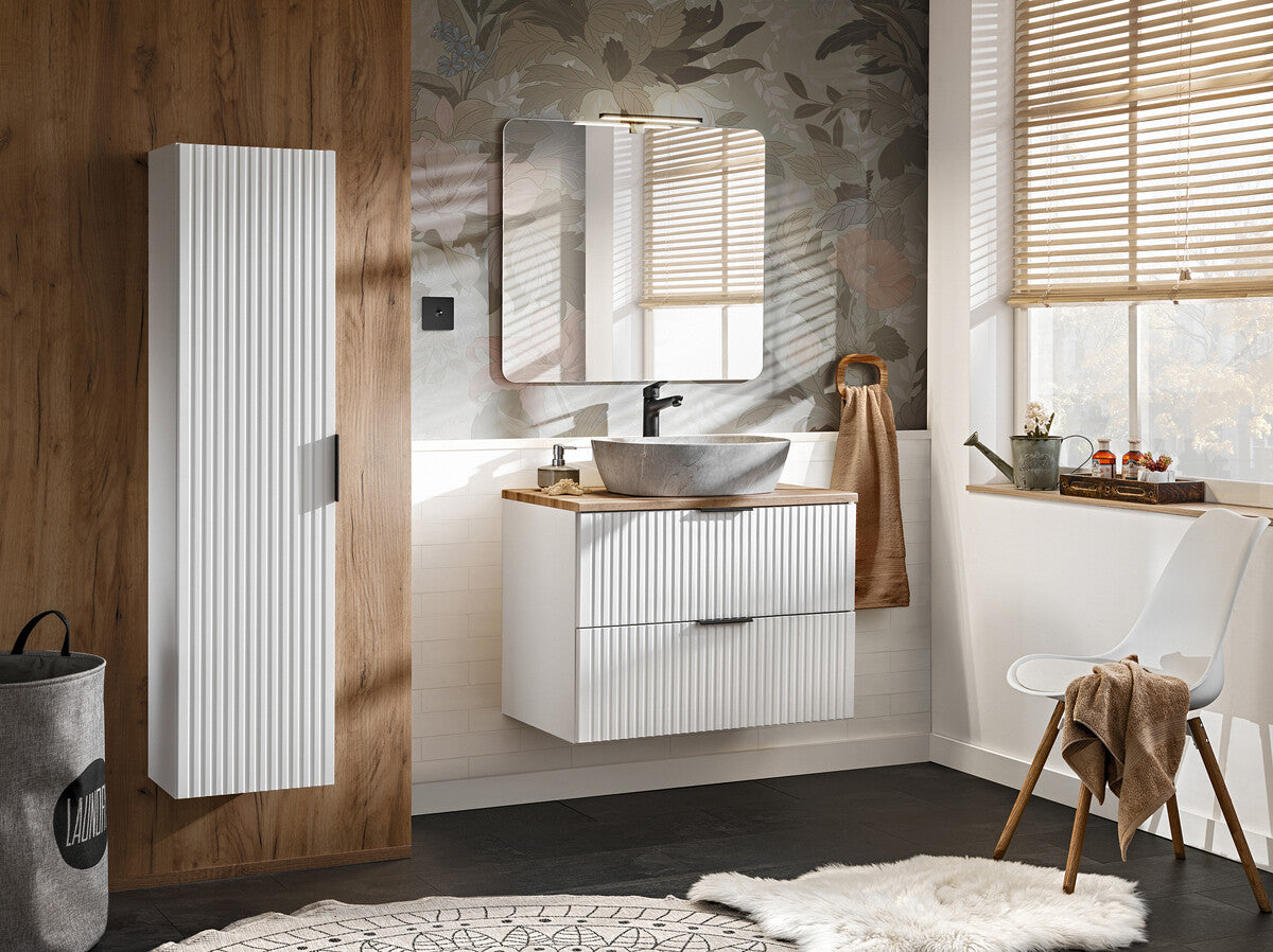 Vannas istabas mēbeļu komplekts  ar spogulis Ade RB balts - N1 Home