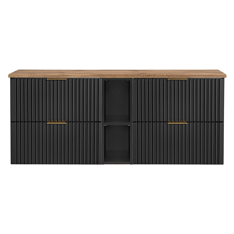 Vannas istabas mēbeļu komplekts Ade PH 140 cm melns - N1 Home