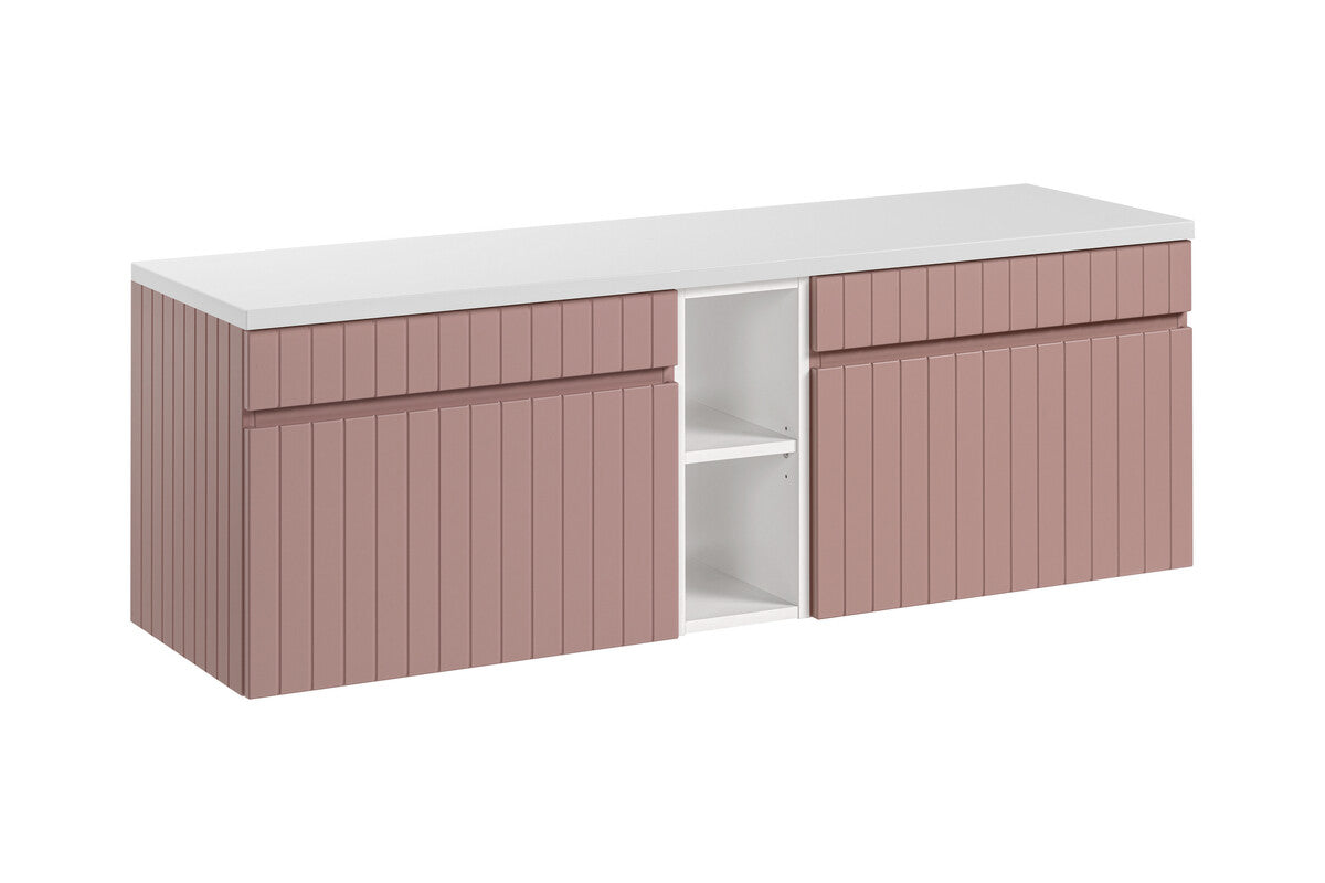 Vannas istabas mēbeļu komplekts Icon B 140 cm rozā - N1 Home