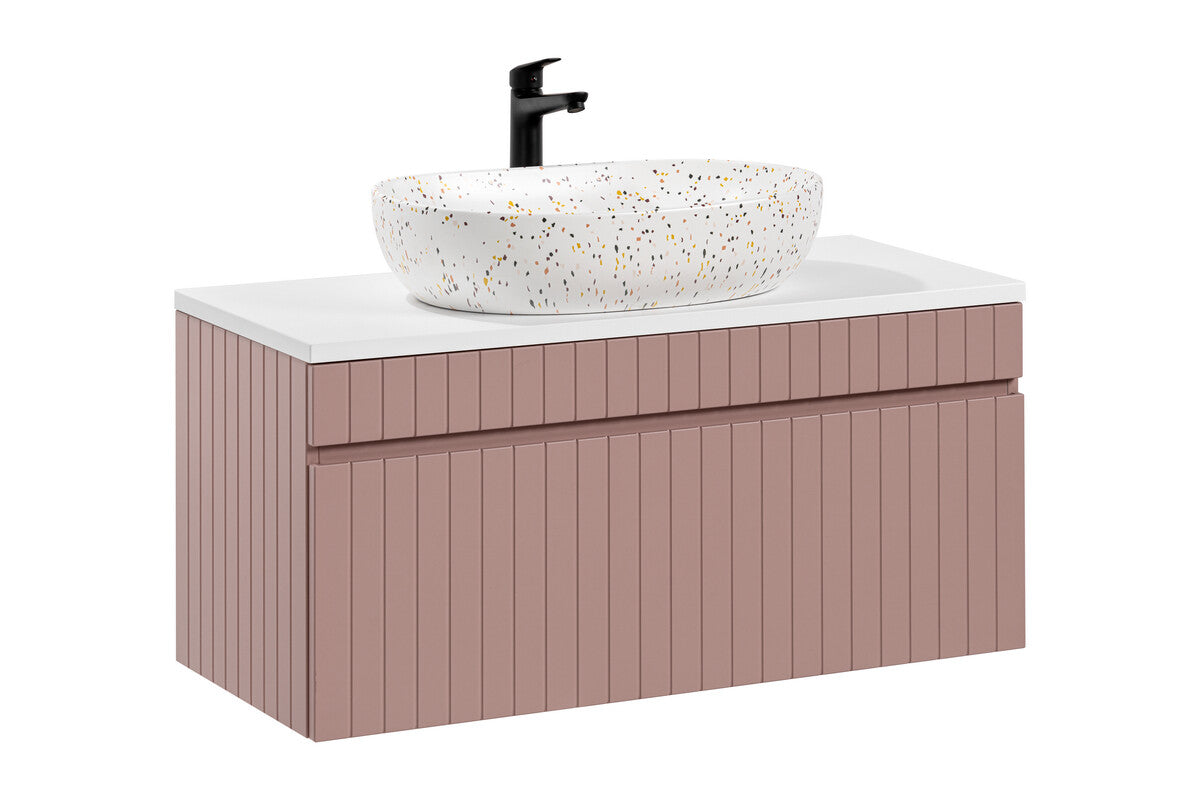 Vannas istabas mēbeļu komplekts Icon 100 cm rozā - N1 Home