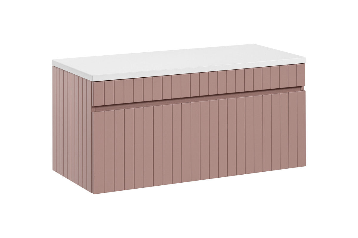 Vannas istabas mēbeļu komplekts Icon 100 cm rozā - N1 Home