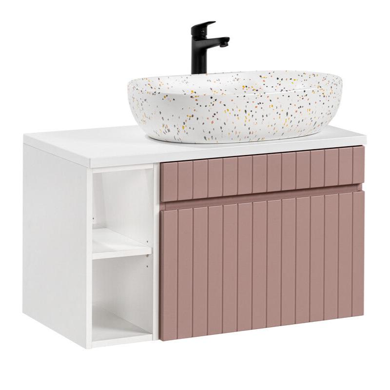 Vannas istabas mēbeļu komplekts Icon JH  80 cm rozā - N1 Home