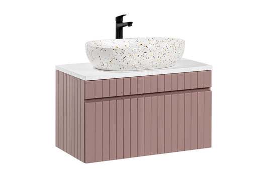 Vannas istabas mēbeļu komplekts Icon 80 cm rozā - N1 Home