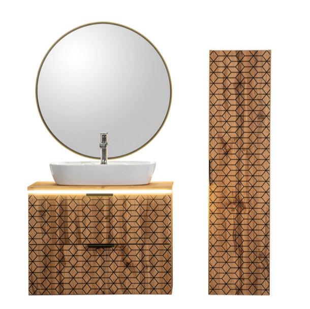 Vannas istabas mēbeļu komplekts Dia A 80 cm ozols - N1 Home