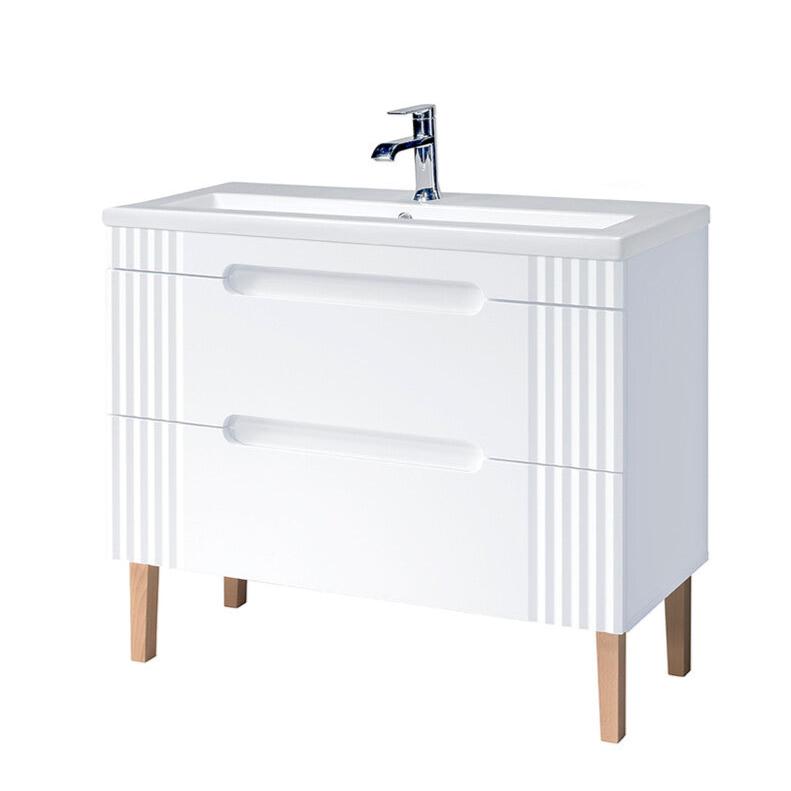 Vannas istabas mēbeļu komplekts Fija A 100 cm balts - N1 Home