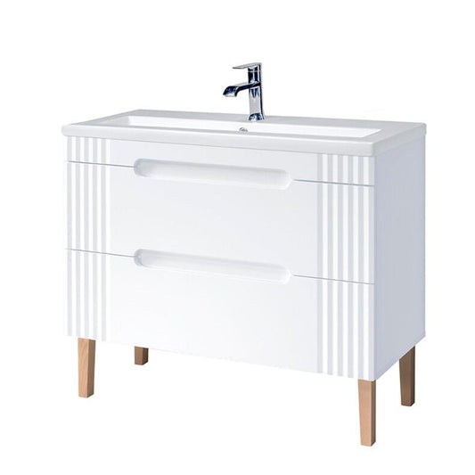 Vannas istabas mēbeļu komplekts Fija A 100 cm balts - N1 Home