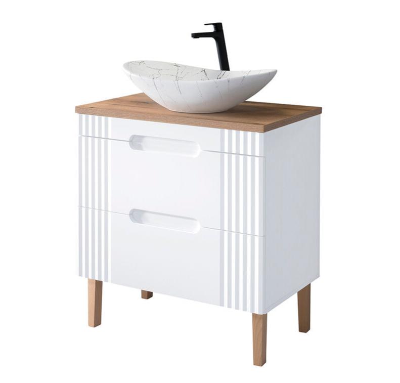 Vannas istabas mēbeļu komplekts Fija K 80 cm balts - N1 Home