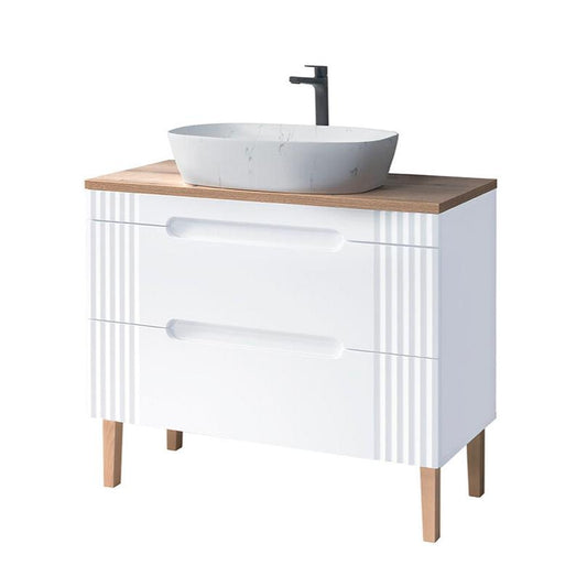 Vannas istabas mēbeļu komplekts Fija B 100 cm balts - N1 Home