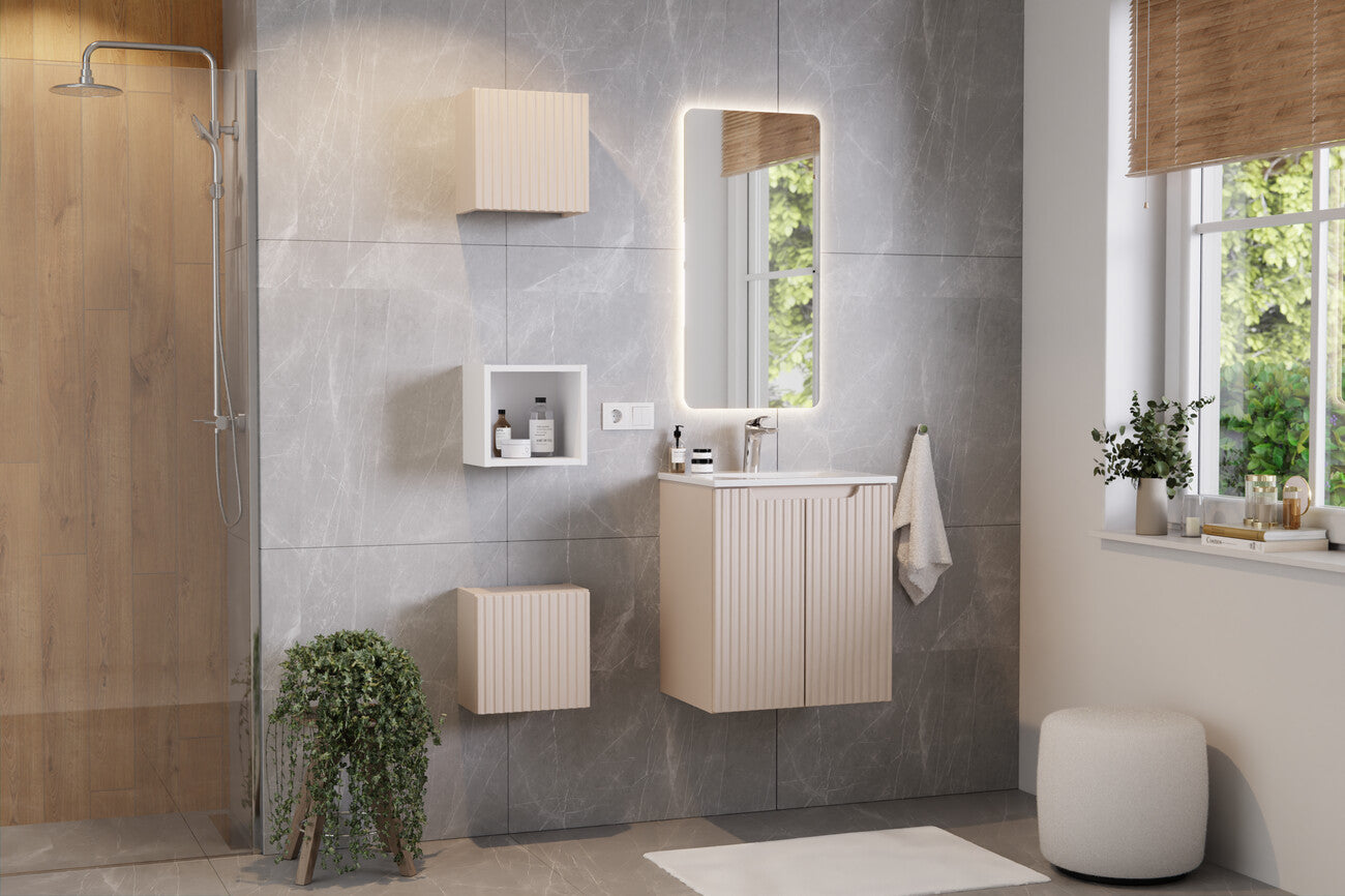 Vannas istabas izlietnes skapīs Noa 50; 60; 80/57/39 cm kašmirs - N1 Home