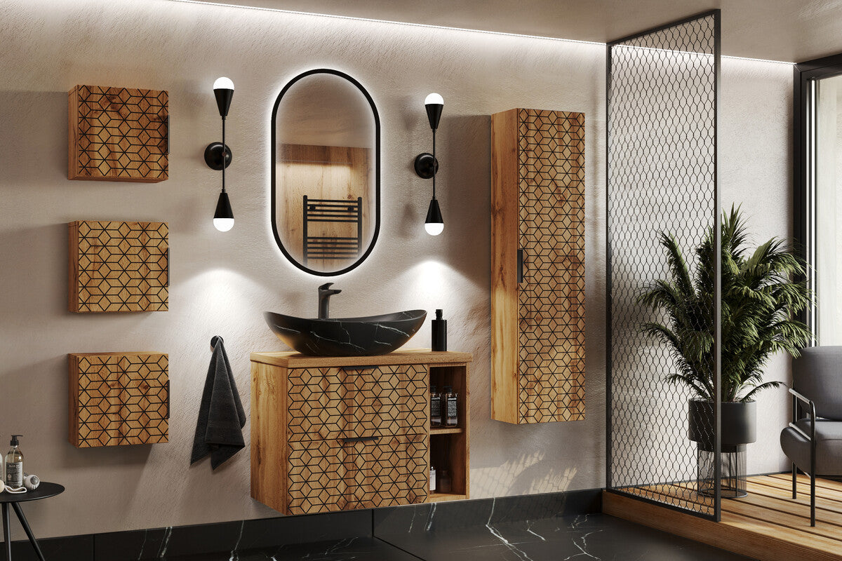 Izlietne Lens 61/15/36 cm melns - N1 Home