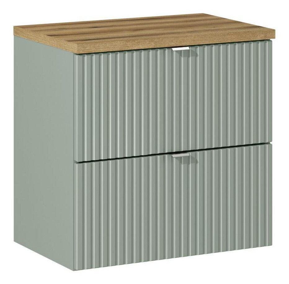 Vannas istabas mēbeļu komplekts Lina S 60 cm jūras zaļš/ozols - N1 Home