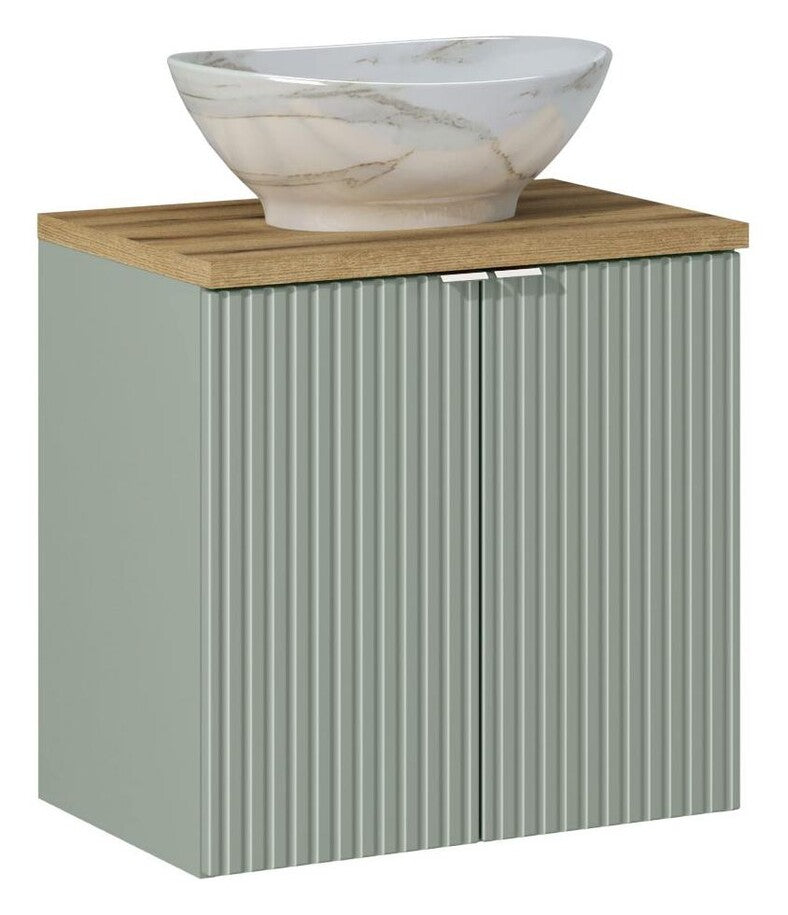 Vannas istabas mēbeļu komplekts Lina D 60 cm jūras zaļš/ozols - N1 Home