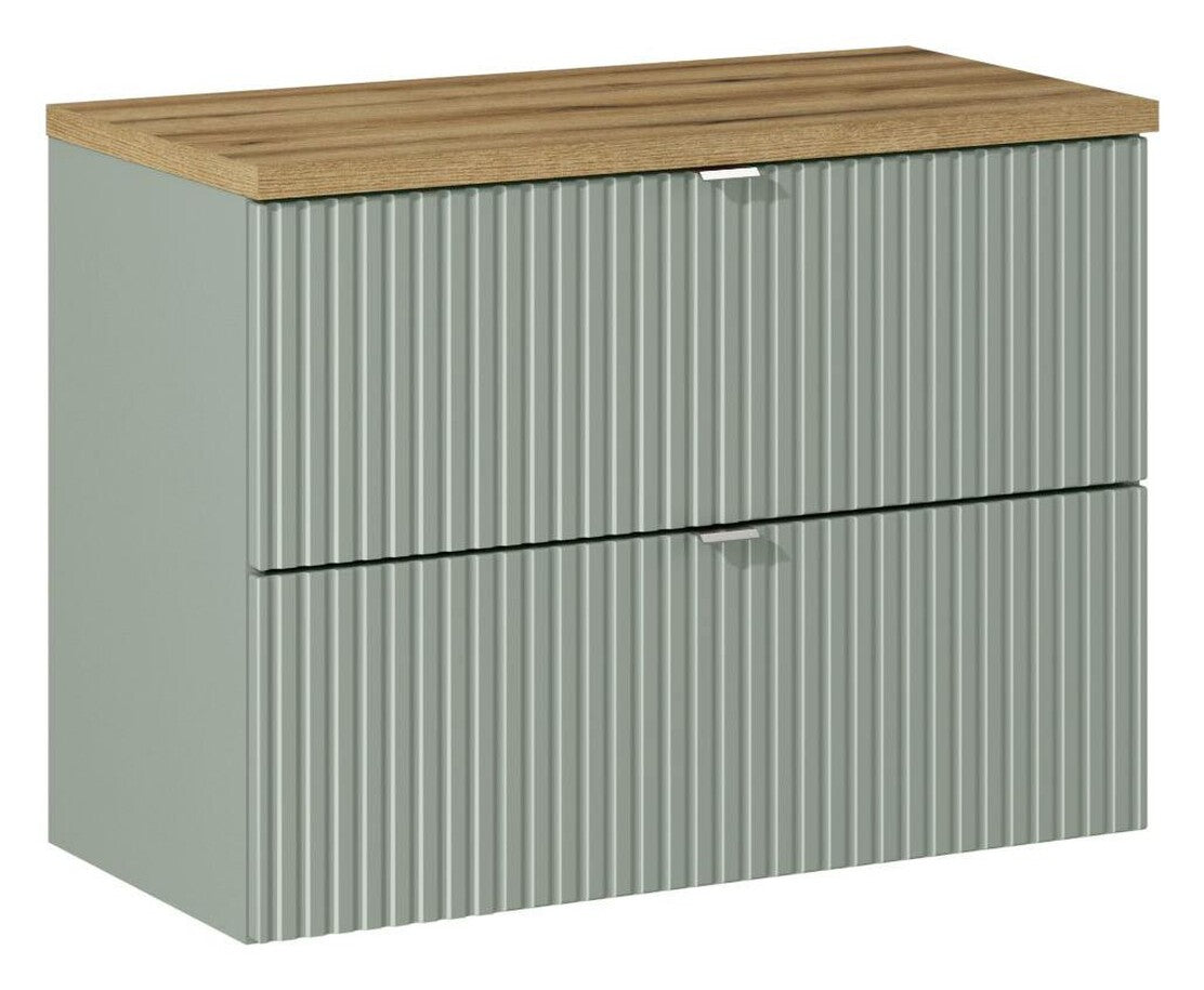 Vannas istabas mēbeļu komplekts Lina 80 cm jūras zaļš/ozols - N1 Home