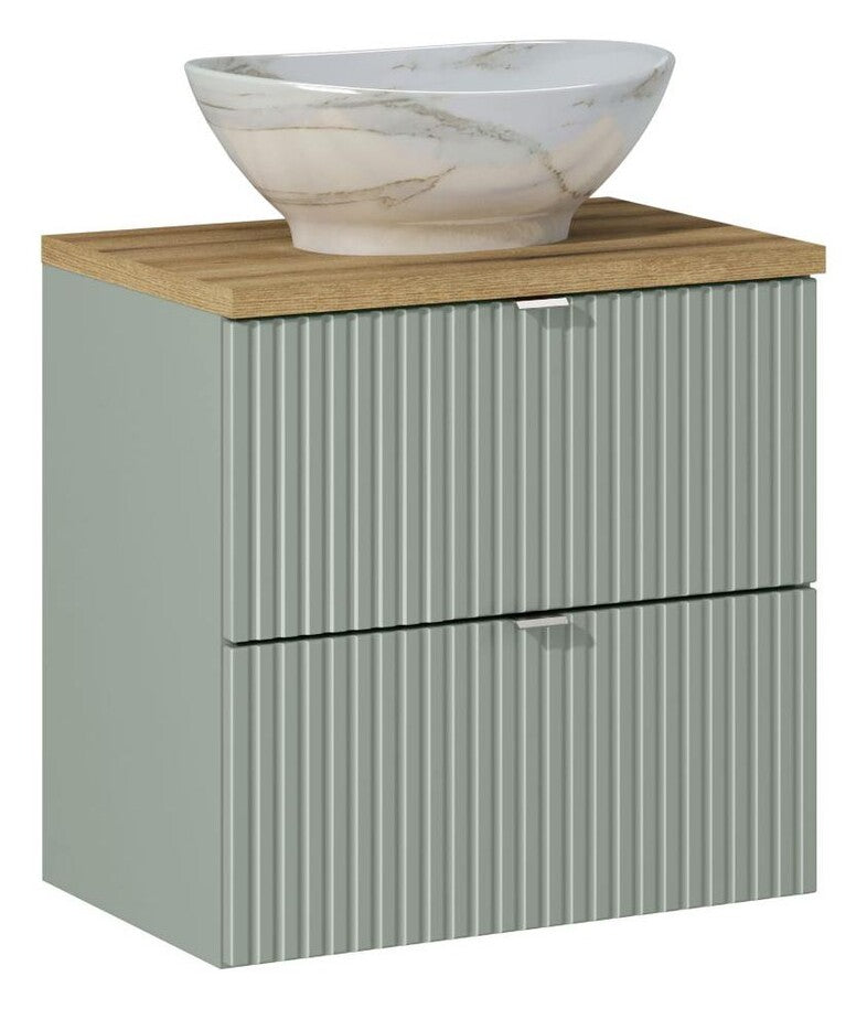 Vannas istabas mēbeļu komplekts Lina S 60 cm jūras zaļš/ozols - N1 Home