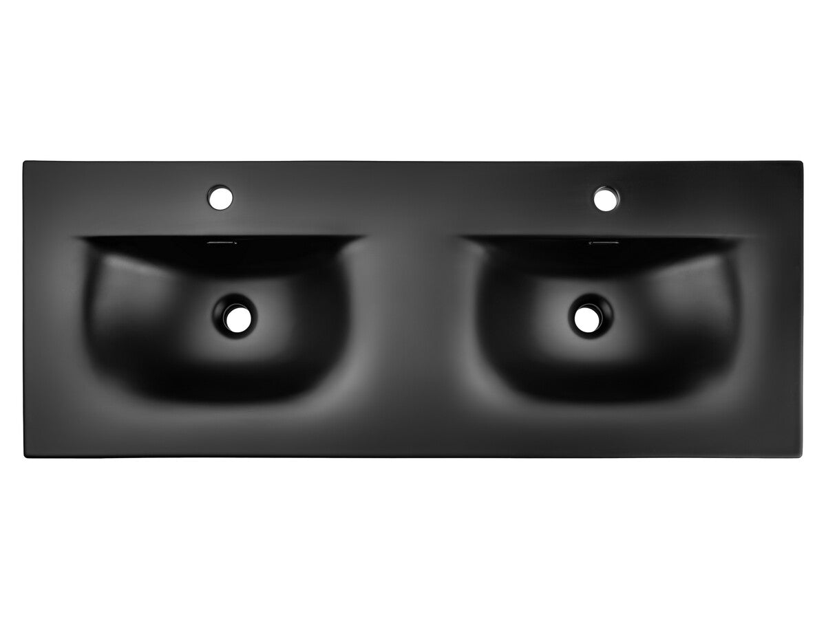 Vannas istabas mēbeļu komplekts Lukso E 120 cm melns - N1 Home