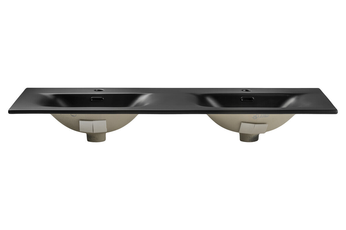 Vannas istabas mēbeļu komplekts Lukso E 120 cm melns - N1 Home