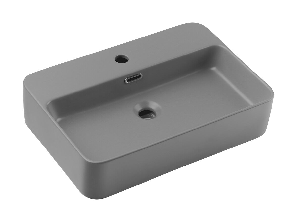 Izlietne Tru 55/12/38 cm gaiši pelēks - N1 Home