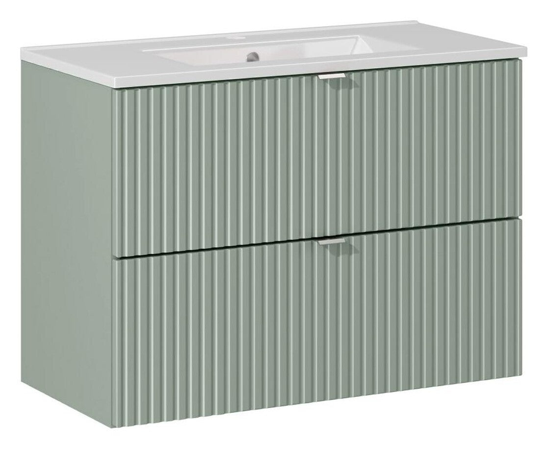 Vannas istabas mēbeļu komplekts Lina T 80 cm jūras zaļš - N1 Home