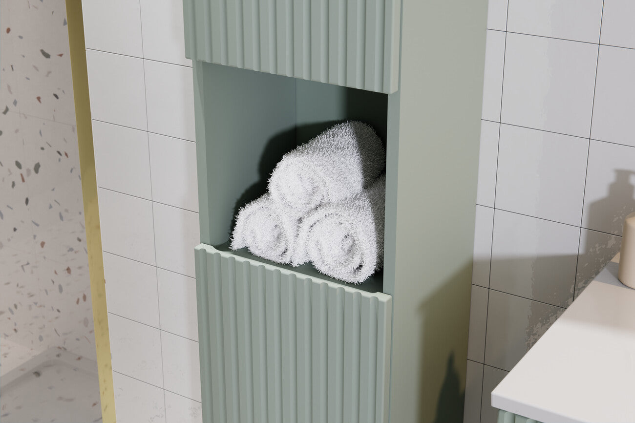 Vannas istabas mēbeļu komplekts Lina 140 cm jūras zaļš - N1 Home