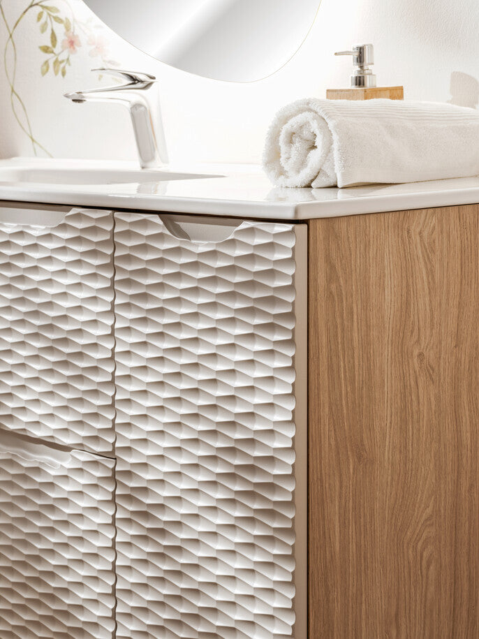 Vannas istabas skapīs Ocea 30/57/46 cm bēšs - N1 Home